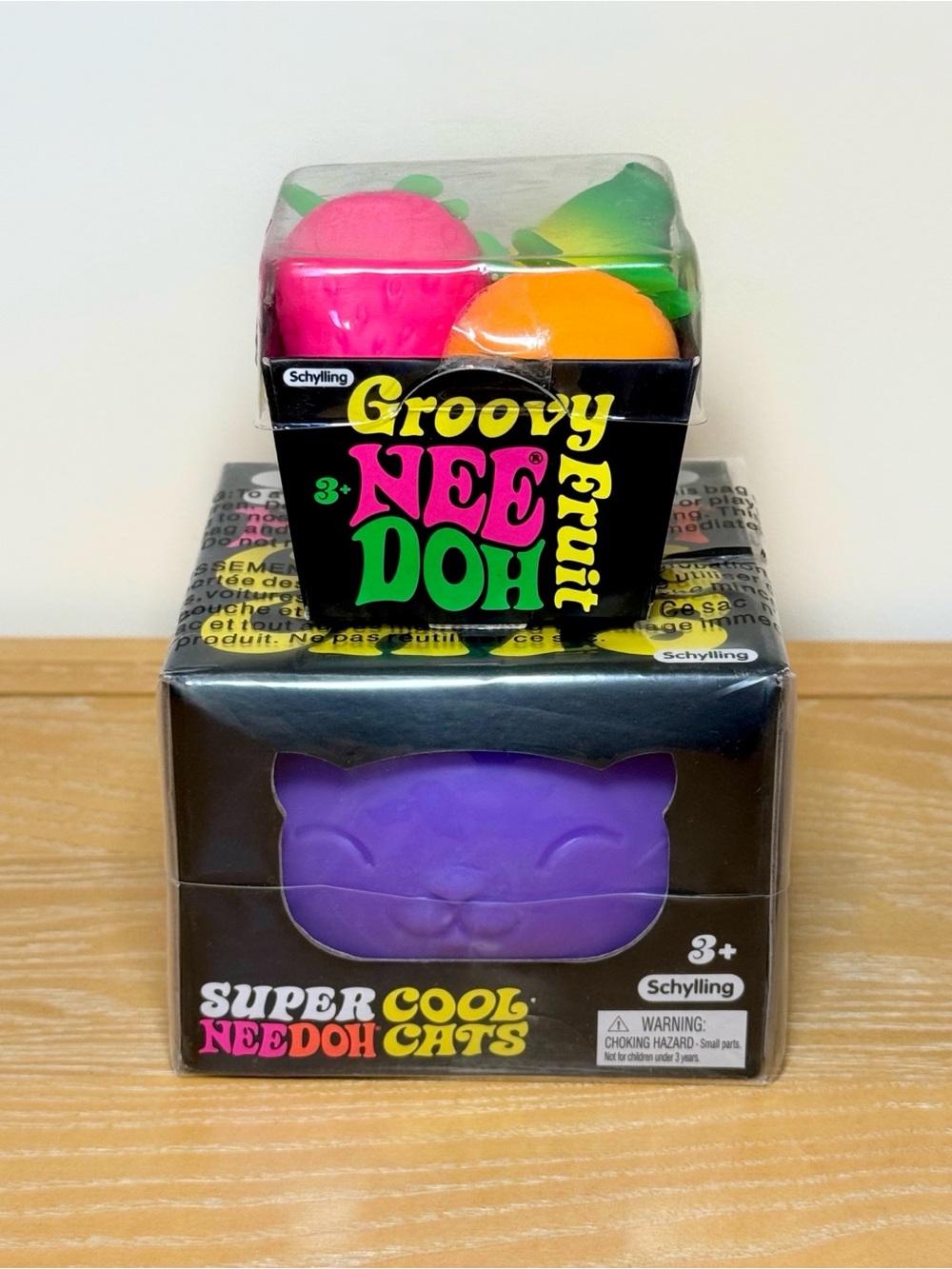 NeeDoh Bundle Super Cool Cat + Groovy Fruit 💜